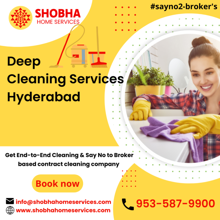 Deep Cleaning services in Hyderabad